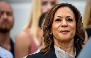 U.S. Vice President Kamala Harris attends an NCAA championship teams celebration on the South Lawn of the White House on July 22, 2024, in Washington, D.C. U.S. President Joe Biden abandoned his campaign for a second term after weeks of pressure from fellow Democrats to withdraw and just months ahead of the November election, throwing his support behind Harris. Credit: Andrew Harnik/Getty Images