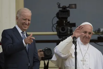 Pope Francis and Joe Biden in Washington, D.C., on Sept. 24, 2015.