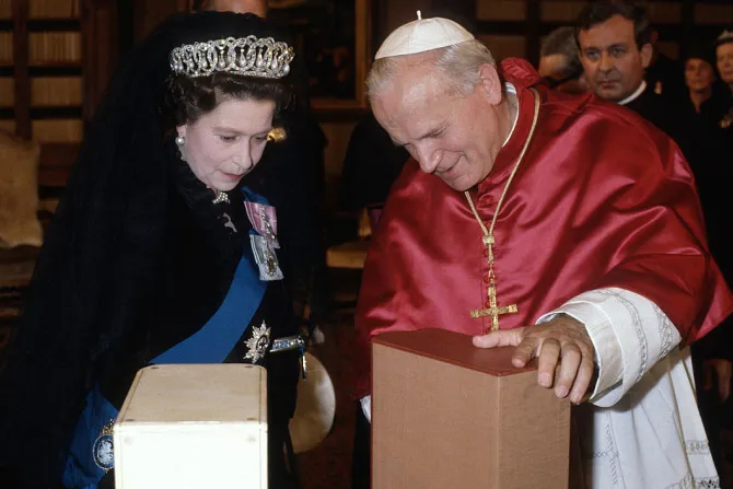queen Elizabeth pope John Paul ii