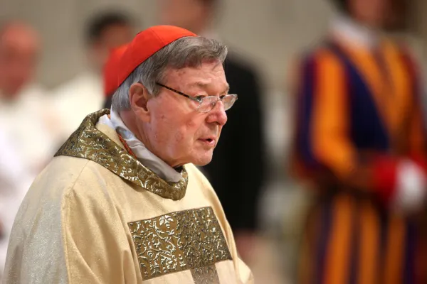 Former archbishop of Sydney Cardinal George Pell attends the Chrism Mass at St. Peter's Basilica on April 13, 2017, in Vatican City, Vatican. Photo by Franco Origlia/Getty Images
