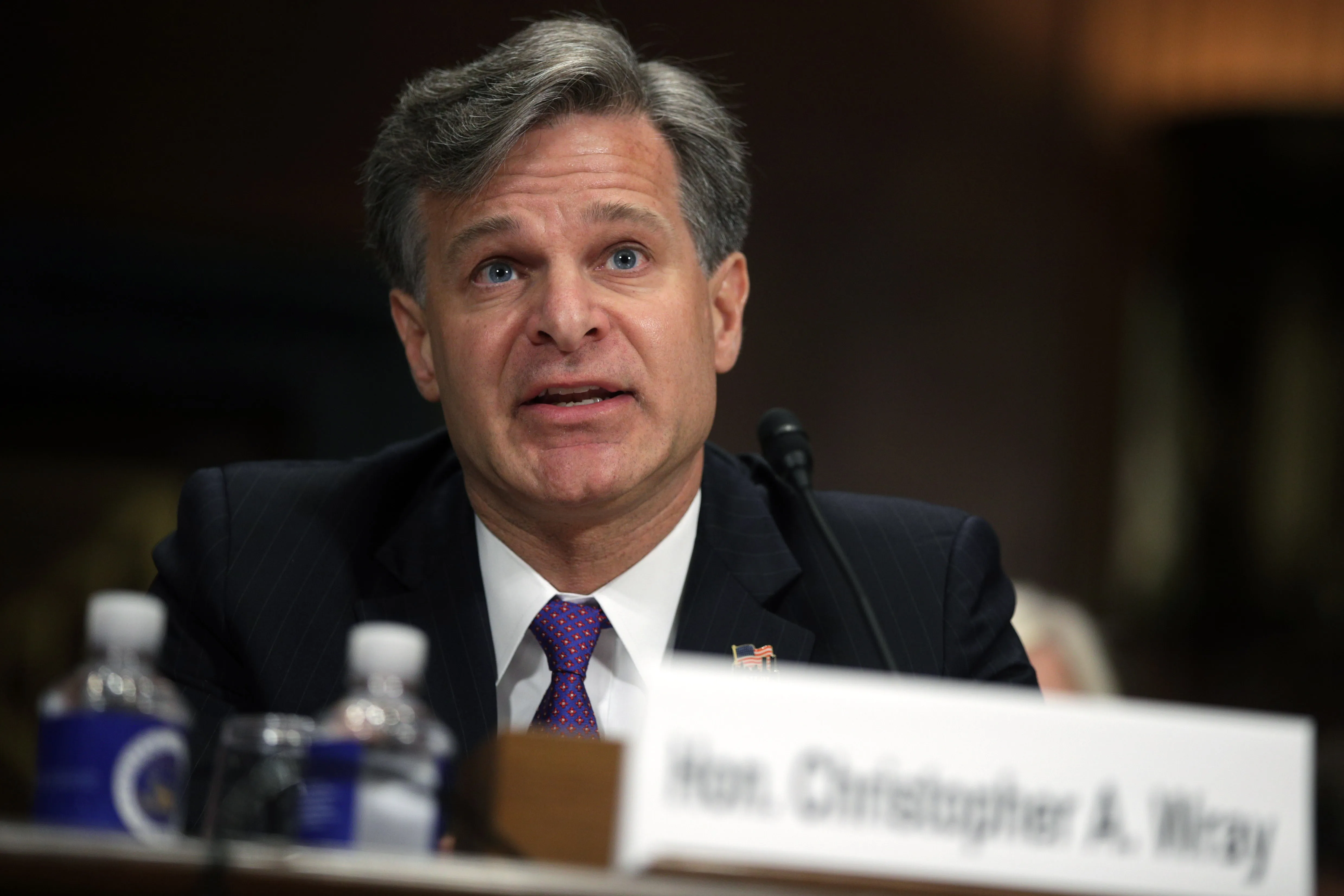 Christopher Wray at his confirmation hearing on July 12, 2017.?w=200&h=150