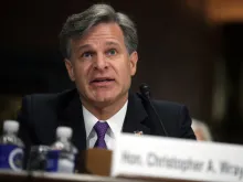 Christopher Wray at his confirmation hearing on July 12, 2017.
