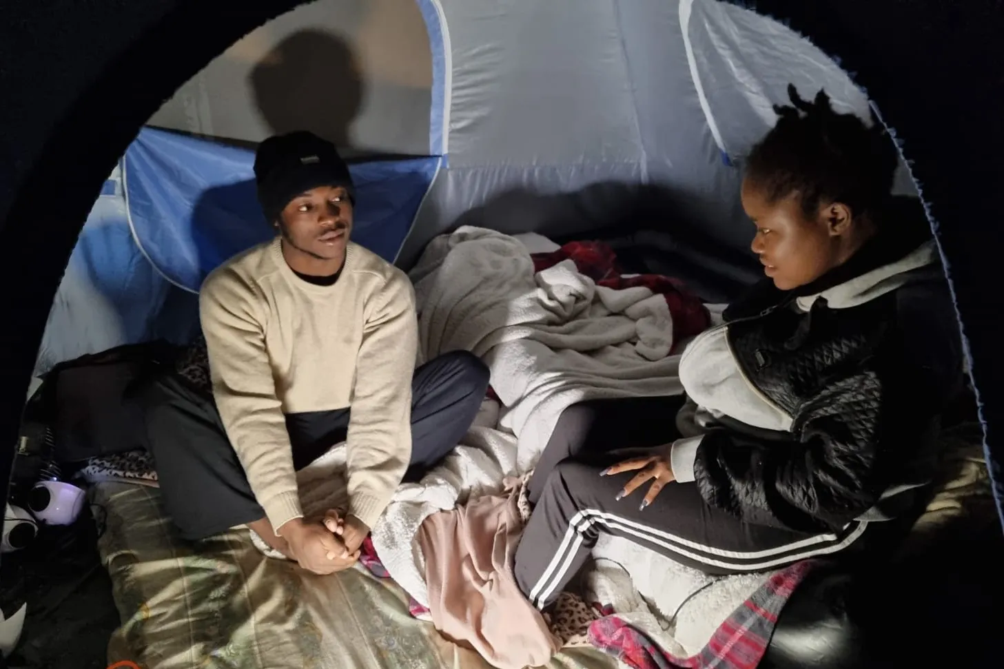 Grace and Daniel have been stuck in Cyprus' buffer zone for more than six months after they fled Cameroon.?w=200&h=150