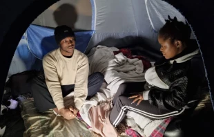 Grace and Daniel have been stuck in Cyprus' buffer zone for more than six months after they fled Cameroon. Alexey Gotovskiy/EWTN