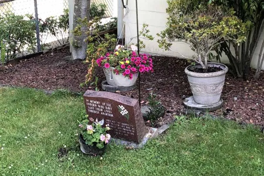 A pro-life memorial at St. Joseph's church in Port Moody, Canada, that was vandalized June 13, 2021.?w=200&h=150