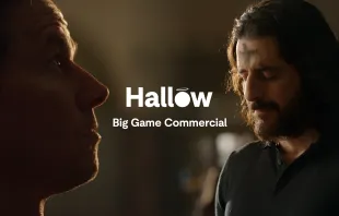 A still from Hallow’s Super Bowl commercial airing Feb. 11, 2024. Credit: Hallow