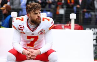 Harrison Butker on the sideline of the AFC Championship in Baltimore on January 28, 2024. Credit: Wikimedia Commons