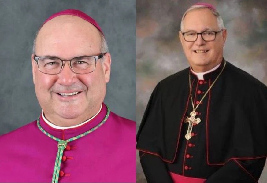 Bishop Richard Henning (left) and Bishop Thomas Tobin.?w=200&h=150