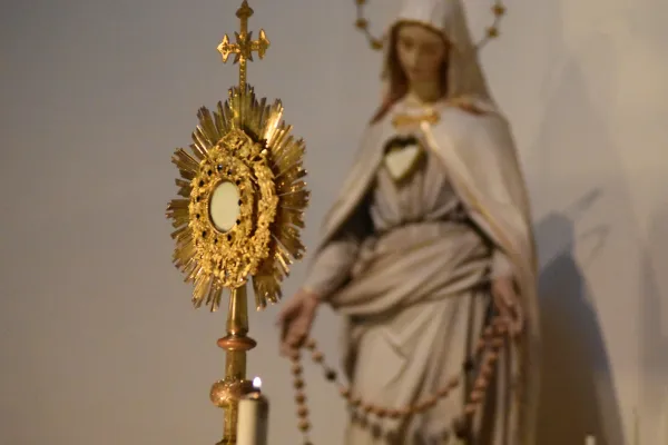Eucharistic adoration at Holy Family Mission in County Waterford, Ireland. Credit: Holy Family Mission