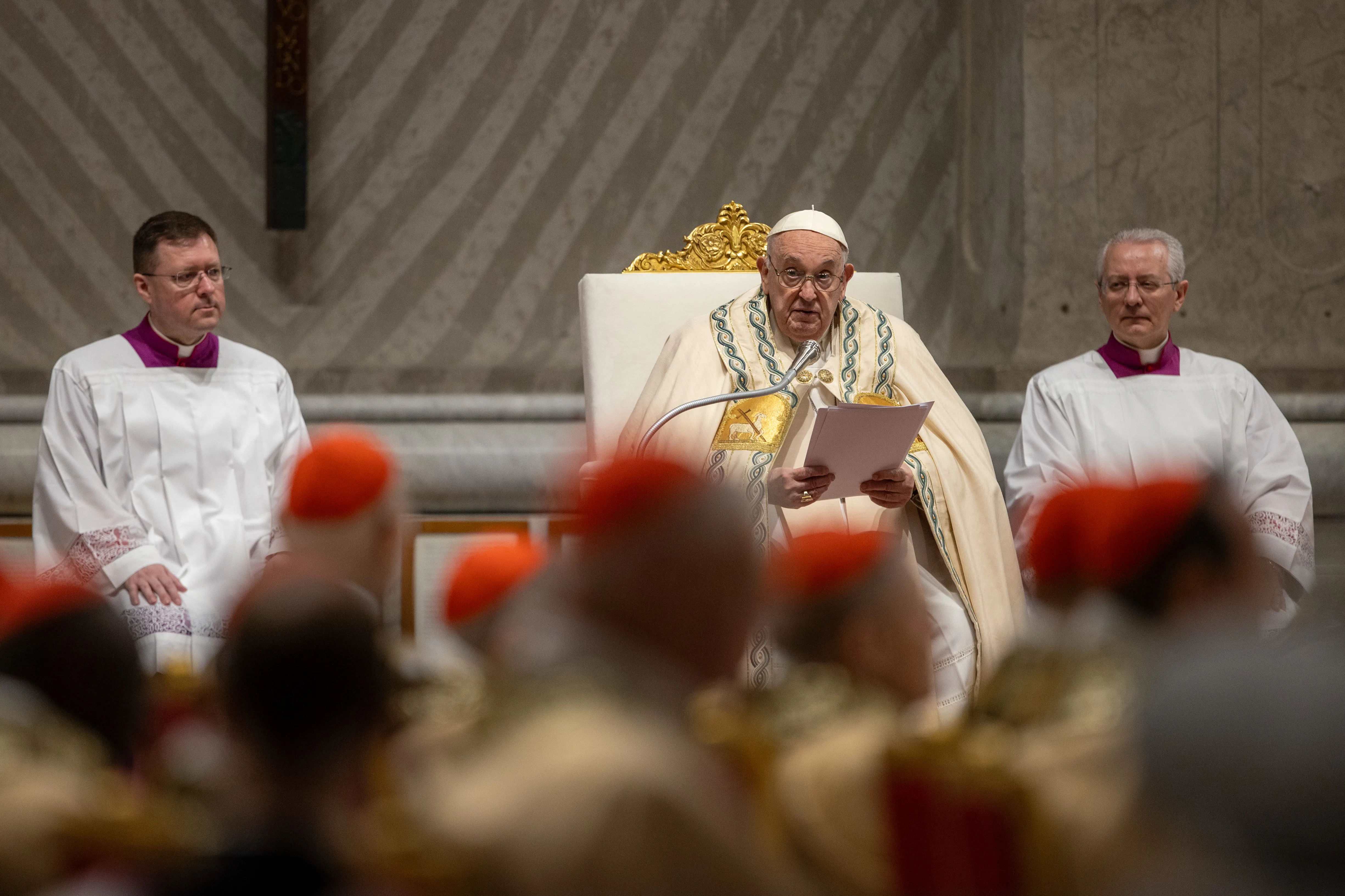 Pope Francis speaks at the Vatican's Easter Vigil, March 30, 2024?w=200&h=150