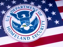The seal of the United States Department of Homeland Security.