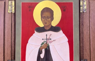 An icon of Titus Brandsma in Bolsward, the Netherlands. Anthony Johnson/EWTN.