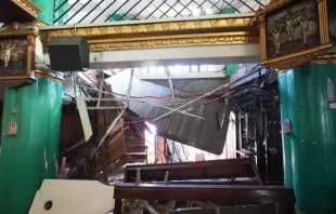 The second floor of St. Peter the Apostle Church in San José del Monte in the Philippines collapsed during Ash Wednesday Mass on Feb. 14, 2024. Credit: Public Information Office of San José del Monte