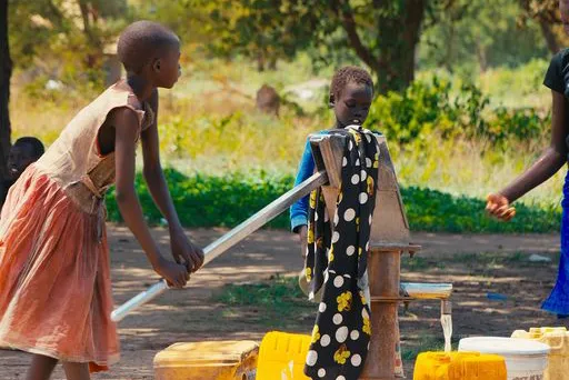 Clean water well supported by the Sudan Relief Fund. Sudan Relief Fund