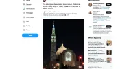 Twitter post by Archbishop Salvatore J. Cordileone of San Francisco on Jan. 20, 2022, reacting to an activist group's projection of pro-choice messages on the facade of the Basilica of the National Shrine of the Immaculate Conception in Washington, D.C.