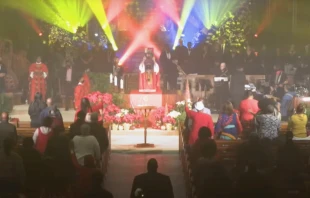 Some say the theatrical presentation of the Christmas Eve Mass at St. Sabina Church in Chicago went too far. Screen shot of St. Sabina YouTube video
