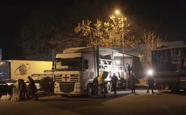 The Knights of Columbus has sprung into action to provide assistance to Ukrainians in Ukraine and Poland. Screenshot from Knights of Columbus YouTube video