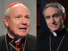 Austrian Cardinal Christoph Schönborn (left) and Archbishop Georg Gänswein, longtime personal secretary for Pope Benedict XVI.