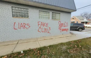 A Detroit-area pro-life pregnancy center and the home of one of its board members were spray-painted with threatening messages early Saturday morning, Dec. 17, 2022. Pregnancy Aid Detroit