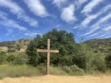Cross installed after Father's Day 2023 at Santiago Retreat Center, Orange County, California.