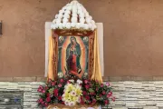 A procession in honor of Our Lady of Guadalupe on Dec. 12, 2021 in a small town in the Mexican state of Guanajuato.