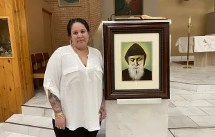 Dafne Gutierrez’s sight was restored after two years of blindness after she prayed for the intercession of St. Charbel Makhlouf. Joe Bukuras