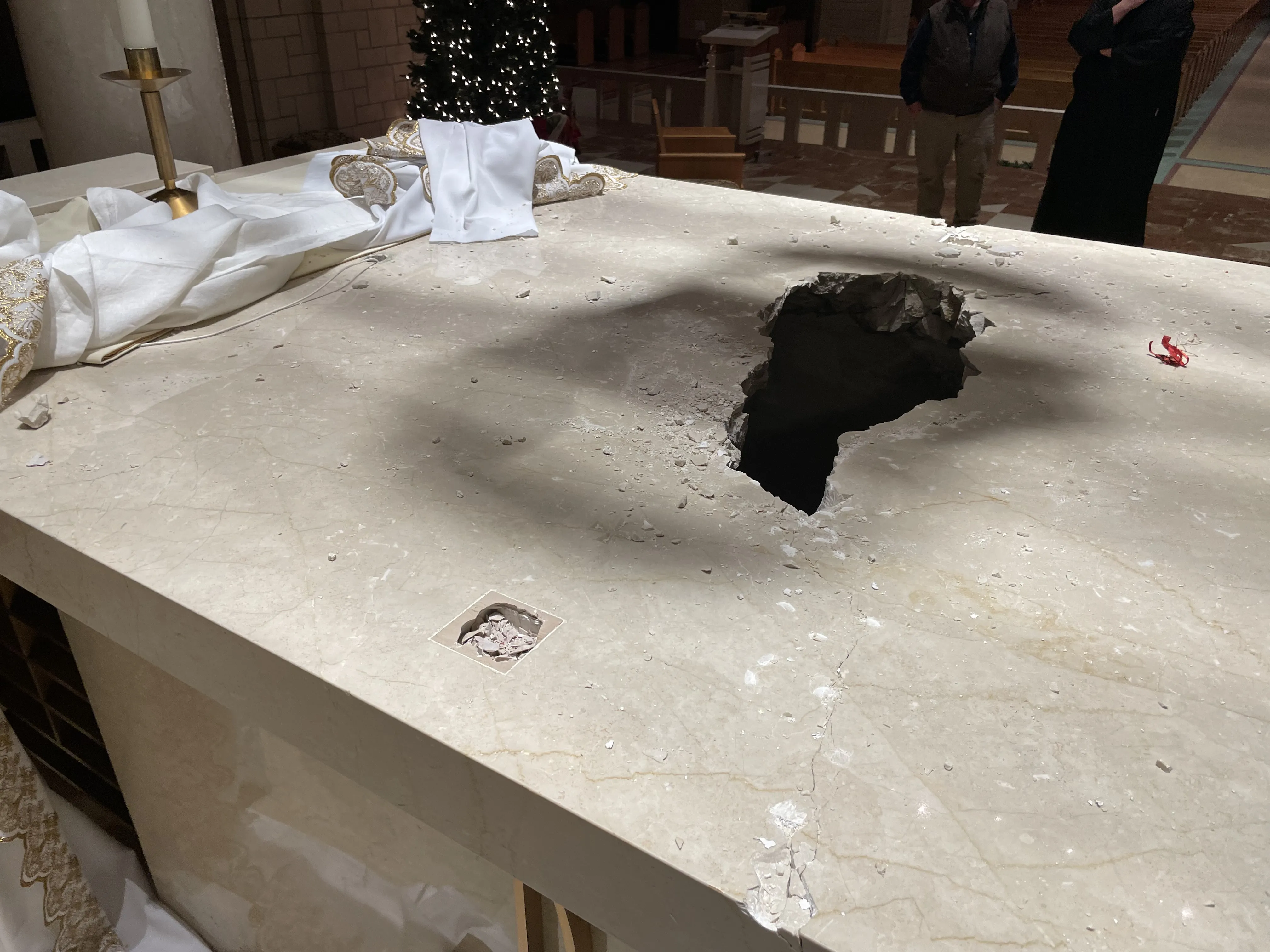 Subiaco Abbey, in Subiaco, Arkansas, had its altar smashed with a hammer, and relics inside the altar stolen on Jan. 5, 2023. A suspect has been arrested and is set to be charged in connection with the attack.?w=200&h=150