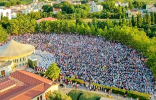 Travis Ross, 32, was arrested April 6 by the Otoe County Sheriff’s Office in connection with the vandalism at St. Paulinus Catholic Church in Syracuse, Nebraska. Otoe County Sheriff’s Office