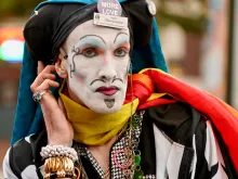 A member of Sisters of Perpetual Indulgence at a 2019 event in San Francisco.