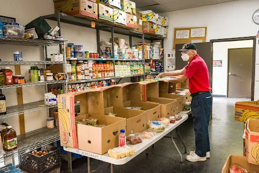 Courtesy of St. Margaret's Center food pantry in Inglewood, Calif., a part of Catholic Charities of Los Angeles