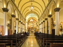 Interior of the Piura Cathedral in northern Peru.