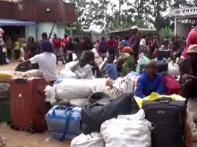 Displaced people fleeing the war in Cameroon