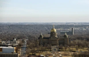 A view of the Iowa State Capitol building in downtown Des Moines, Iowa. Credit: Stephen Maturen/Getty Images
