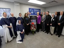 A dedication ceremony for the ultrasound machine donated by the Knights of Columbus to the First Choice Women's Resource Center in New Brunswick, N.J.