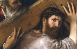 "The Carrying of the Cross" by the artist Titian is one of the paintings featured in the new book "Jesus in Art and Literature." Public Domain