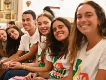 Participants at World Youth Day 2023 in in Lisbon, Portugal.