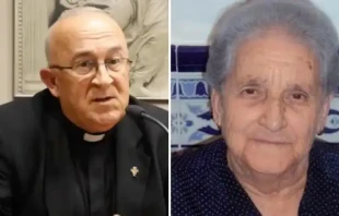 Father José María Avendaño Perea, appointed Auxiliary Bishop of Getafe / His mother, Jorja Perea Photo credit: Diocese of Getafe