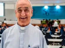 Bishop Emeritus José Luis Azcona at the 56th general assembly of the CNBB in Aparecida, San Pablo, in 2018.