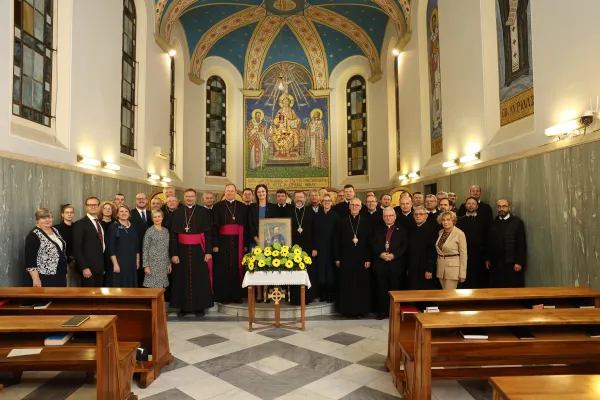 Members of the Ukrainian Greek Catholic Church gathered in St. Peter’s Basilica from Nov. 12-13, 2023, to celebrate the end of the jubilee year marking the 400th anniversary of the martyrdom of St. Josaphat Kuncewycz. Credit: Archdiocese of Vilnius