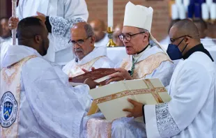 The Josephite priests offer prayers, eucharistic Holy Hours, and litanies to the Sacred Heart of Jesus, to whom the order has had a devotion during the more than 150 years of ministry dedicated to serving African Americans in the United States. Credit: The Josephites