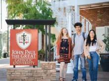 John Paul the Great Catholic University is a Catholic liberal arts college located in the northern suburbs of San Diego. The school features hands-on creative programs in film, animation, design, music, and acting, as well as business entrepreneurship, combined with an education in theology, philosophy, and the humanities.