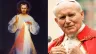 Original painting of the Divine Mercy, by Eugeniusz Kazimirowski in 1934 | Pope John Paul II in 1996.