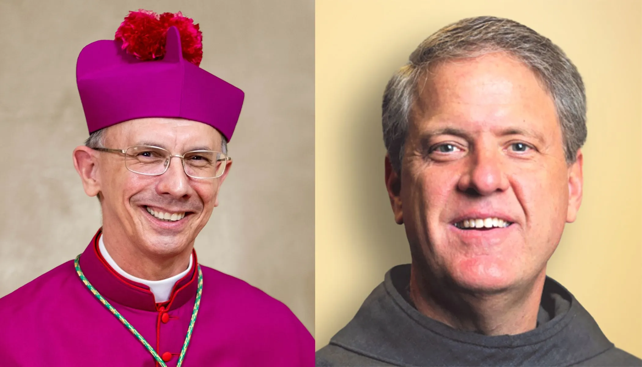 Pope Francis accepted the resignation of Diocese of Charlotte Bishop  Peter Jugis (left) and appointed Monsignor Michael Martin, OFM Conv, to take his place, the Vatican announced April 9, 2024.?w=200&h=150
