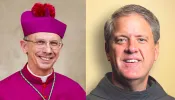 Pope Francis accepted the resignation of Diocese of Charlotte Bishop Joseph Jugis (left) and appointed Monsignor Michael Martin, OFM Conv, to take his place, the Vatican announced April 9, 2024.