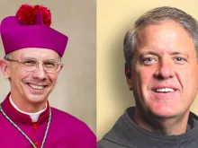 Pope Francis accepted the resignation of Diocese of Charlotte Bishop  Peter Jugis (left) and appointed Monsignor Michael Martin, OFM Conv, to take his place, the Vatican announced April 9, 2024.