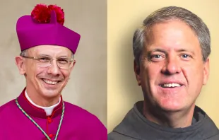 Pope Francis accepted the resignation of Diocese of Charlotte Bishop  Peter Jugis (left) and appointed Monsignor Michael Martin, OFM Conv, to take his place, the Vatican announced April 9, 2024. Credit: Diocese of Charlotte
