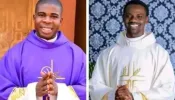 Father Jude Nwachukwu (left) and Father Kenneth Kanwa were kidnapped from their parish rectory in the Diocese of Pankshin in Nigeria on Feb. 1, 2024.