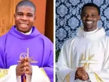 Father Jude Nwachukwu (left) and Father Kenneth Kanwa were kidnapped from their parish rectory in the Diocese of Pankshin in Nigeria on Feb. 1, 2024.