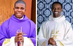 Father Jude Nwachukwu (left) and Father Kenneth Kanwa were kidnapped from their parish rectory in the Diocese of Pankshin in Nigeria on Feb. 1, 2024. Credit: Ahiara Diocese