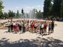 Students on the first day of school in September 2021 at the Antonia Arslan Armenian-Italian Hamalir in Stepanakert, Artsakh. The school was “established in order to help the Artsakhtsi strengthen and rebuild” and offers a variety of courses, programs, and educational opportunities.